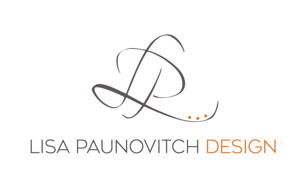 Logo lisa paunovitch, architecte d'intérieur, décoratrice